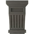 thumbnail image 3 of Ekena Millwork 4 1/4"W x 4 1/4"D x 7"H Fluted Wood Vintage Decor Corbel, Reclaimed Grey, 3 of 6