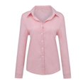 thumbnail image 1 of ITFABS Chemise en Lin Décontractée à Manches Longues pour Femmes, 1 of 7