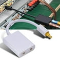 thumbnail image 4 of Tihebeyan 1 in 2 Out Dual Port Digital Optical Audio Splitter Adapter Audio Fiber Optic Cable(White), 4 of 5