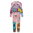 thumbnail image 4 of Amazing World of Gumball One Piece Pajama Hooded Union Suit PJs Sleepwear, 4 of 7