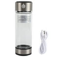 thumbnail image 1 of Botella de vidrio con filtro purificador de agua con hidrógeno rico en carga USB, taza ionizadora portátil, 1 of 15