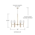 thumbnail image 2 of Capital Lighting - Tulum - 6 Light Chandelier In Coastal Style-35.5 Inches Tall, 2 of 5