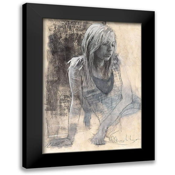 Longo, Massimiliano 11x14 Black Modern Framed Museum Art Print Titled - Caroline