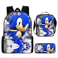 thumbnail image 1 of Sonic Primary School School Bag Three-piece Set Anime Cartoon Backpack Shoulder Bag Pencil Case High Quality Ultra-high Quality Advanced Customization, 1 of 5