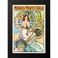 thumbnail image 2 of Mucha, Alphonse 11x14 Black Modern Framed Museum Art Print Titled - Monaco - Monte Carlo, 2 of 5