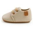 thumbnail image 3 of Gyratedream 0-18M Baby Boy Girl Sneakers Leather Soft Crib Anti-slip First Walkers Shoes, 3 of 10