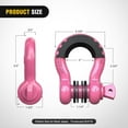 thumbnail image 2 of Nilight 2 Pack 3/4" D-Ring Shackle with 7/8" Screw Pin 41,887lbs Break Strength, Heavy Duty Off Road Recovery Shackle with Isolators Washers for Use with Tow Strap, Winch, Off-Road Jeep Truck Vehicle, 2 of 7
