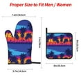 thumbnail image 2 of Cauagu Beach with Palm Trees Print Oven Mitts and Pot Holders 4 pcs Set,Extra Thicken Long Kitchen Oven Glove Potholders BBQ Gloves-Oven Mitts and Pot Holders(11 Inch), 2 of 6