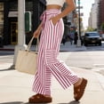 thumbnail image 6 of Axiiglly Pants for Women, Casual Loose Wide Leg Drawstring Workout Pants, Printed Lightweight Athletic Trousers S-3XL, 6 of 9