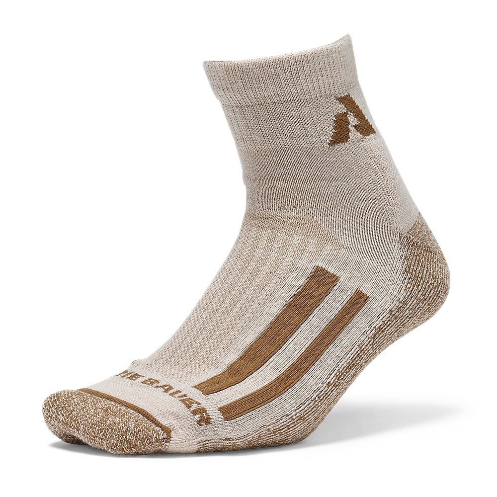 Eddie Bauer Eddie Bauer Mens Guide Pro Merino Wool Socks 1/4Crew