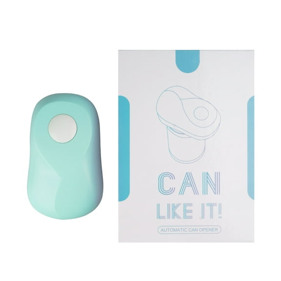 Kratax One Touch Electric Can Opener: Auto Stop When Finished, Ergonomic, Smooth Edge, Food-Safe, Battery Operated Can Opener Blue