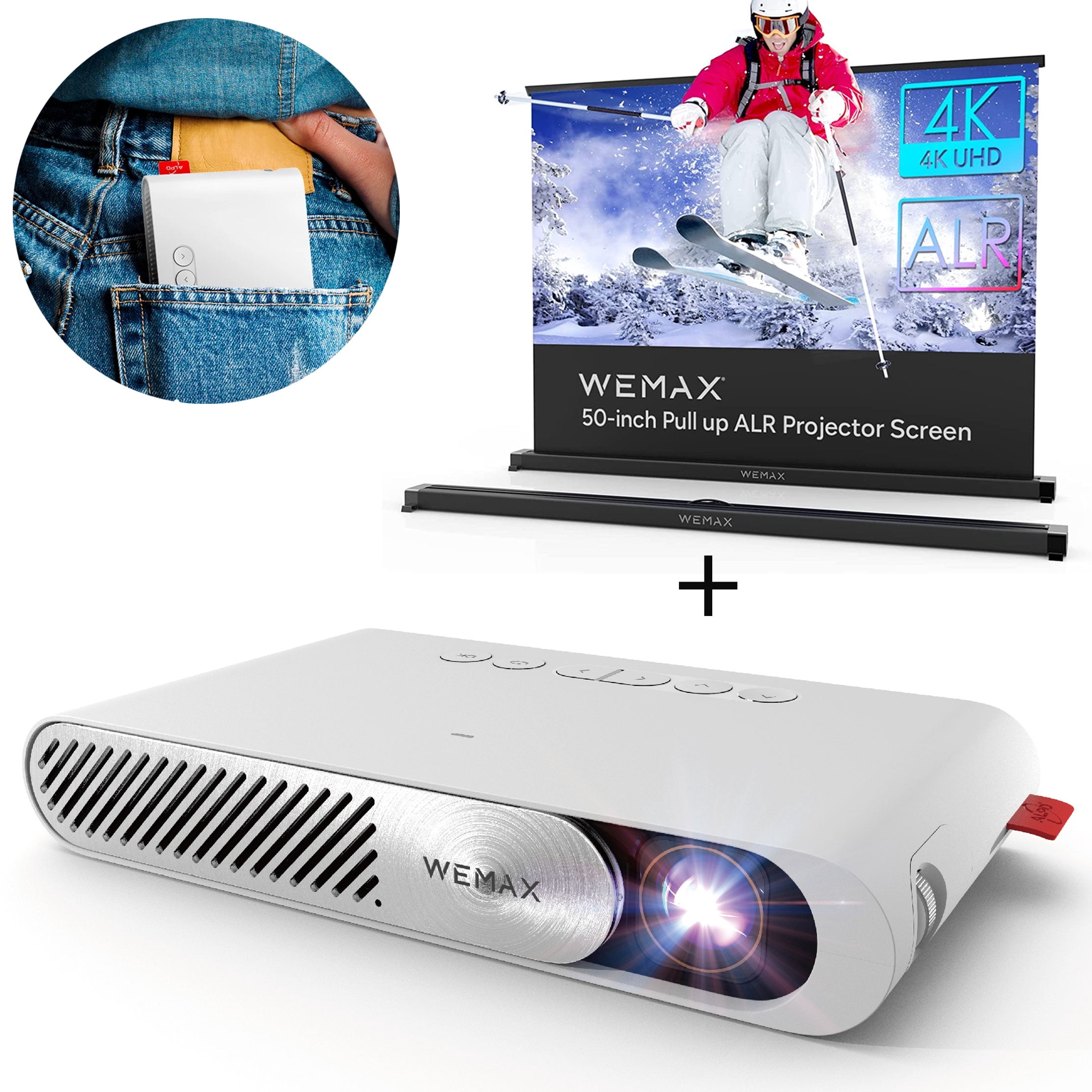 Buy Pocket Projector with Wifi, WEMAX 