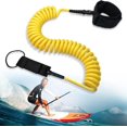 thumbnail image 1 of 10ft Surfboard Leash for Stand Up Paddle Board, Bodyboard, Kayak - 7mm SUP Ankle Yellow Leash - Foot Rope for Paddle Board, 1 of 5