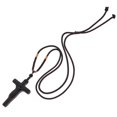 thumbnail image 1 of Artistic Wooden Cross Pendant Necklace For Christian Believers Convenient For Hotel Library 12.2X1.6X0.4In Durable Wood Pendant 1Pcs, 1 of 5