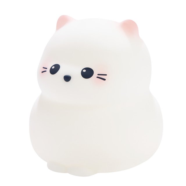 Lámpara Nocturna Recargable 1200mAh para Gato Lindo Ndcxsfigh