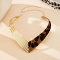 thumbnail image 3 of JZROCKER Unique Geometric Designs Necklace with Leopard Pattern Portable Accessory for Fashionable Ladies Daily Casual Wear, 3 of 10