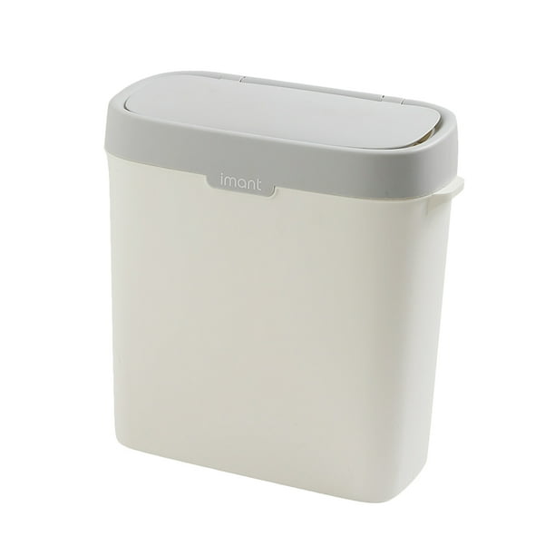 Plastic Trash Can Press Type Garbage Container Bathroom Garbage Can