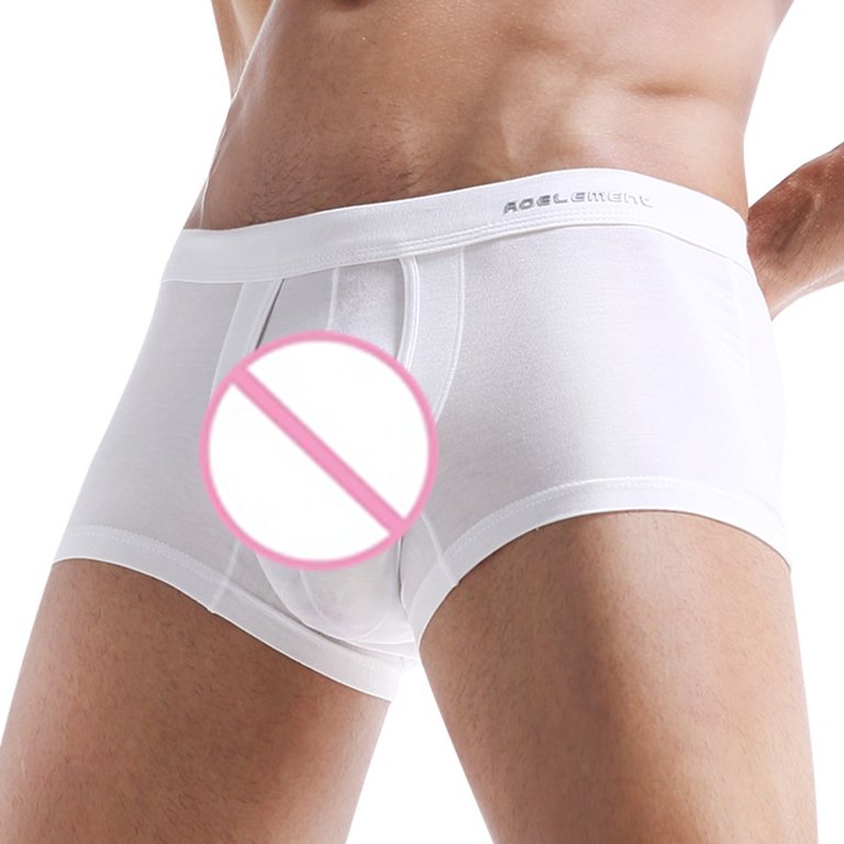 YOTAMI Men's Underwear, Underpants Men Casual Solid Breathable