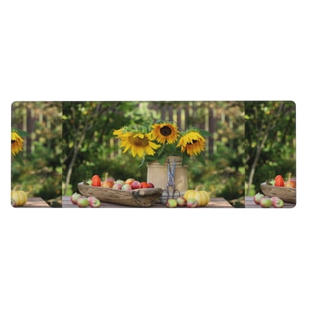 Disketp Gaming Mouse Pad Vintage Wooden Bucket Pattern Large Mouse Mat Long Extended Desk Pad Non-Slip Rubber Mice Pads Stitched Edges Thin Pad (11.8x31.5 Inch)