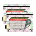 thumbnail image 2 of ALAZA 2 Pack Pencil Pouch Cartoon Scale Pattern Pencil Case for 3 Ring Binder Clear Window Pencil Bag Organizers, 2 of 6