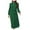 Green, variant on IROINNID Maxi Dress for Women Fall and Winter New Slim Temperament Dress Collar Bubble Sleeve Pleated Skirt,Blue
