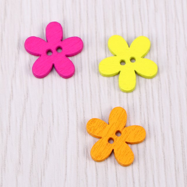 unbranded 100Ud Botones De Ciruela En Colores Mezclados Para Y