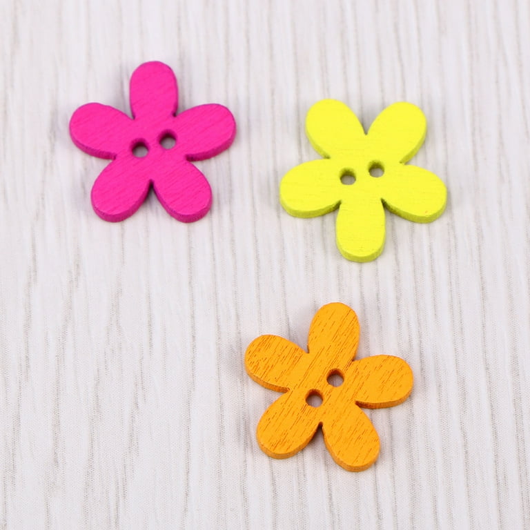 Flower-shaped buttons
