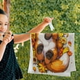 thumbnail image 4 of Coolnut Cute Cartoon Fox Hand Towels 2 PCS, Ultra Soft and Highly Absorbent, Autumn Fall Animal Decorative Fingertip Towel for Home, Bathroom, Kitchen, 28.3"x14.4", 4 of 4