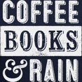 thumbnail image 3 of CafePress - Coffee Books And Rain Hoodie - Pullover Hoodie, Classic, Comfortable Hooded Sweatshirt, 3 of 4
