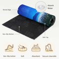 thumbnail image 6 of Area Rugs 3'x5', Starry Sky Carpet Runner Indoor Outdoor Rugs Home Decor Aesthetic, Blue Ocean Night Wildflowers Coastal Pastoral Non Slip Mats Washable Accent Rug for Living Room Bedroom, 6 of 8