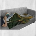 thumbnail image 6 of Italian Soft Flannel Fleece Throw Blanket, Boulevard with Trees Old European Village Country Life Destination Photo, Cozy Plush for Indoor and Outdoor Use, 50" x 60", Multicolor, by Ambesonne, 6 of 6