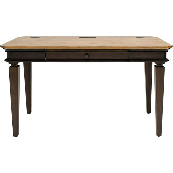 Executive Writing Desk Writing Table Office Desk Solid Wood Top Brown
