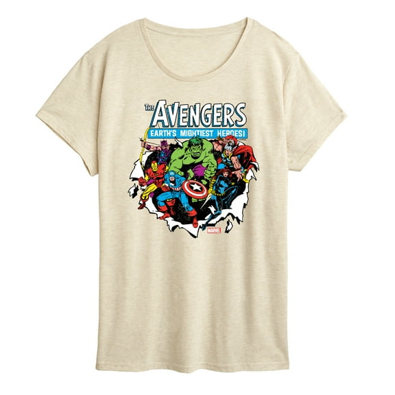 Marvel The Avengers - Paper Rip - Women's Short Sleeve Graphic T-Shirt