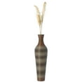 thumbnail image 1 of 11.75 x 39.25 in. Tall Standing Artificial Rattan Floor Vase for Home Decor, Brown, 1 of 1
