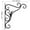 B, variant on Wall Hook Rack for Hanging Flower Baskets and Plants – Aluminum Alloy Garden Hanging Bracket with Mounting Screws – 30 in x 26 in