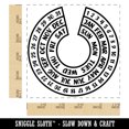 thumbnail image 2 of Round Journal Calendar Square Rubber Stamp Stamping Scrapbooking Crafting - Small 1.25in, 2 of 7