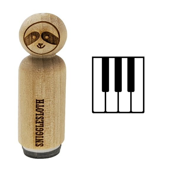 Piano Keys Music Rubber Stamp for Scrapbooking Crafting Stamping - Mini 1/2 Inch