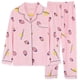 thumbnail image 1 of Pijamas bonitos de algodón para mujer, camisetas de manga larga y pantalones con bolsillos, ropa informal de estar por casa con lunares., 1 of 5