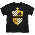 thumbnail image 2 of Harry Potter Hufflepuff Checkered Shield Crest Kids T Shirt (Medium) for Youth Toddler Boys and Girls, Black, 2 of 5
