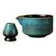 thumbnail image 4 of Cuenco ceremonial de matcha, juego de té matcha japonés de cerámica Azul, 4 of 9