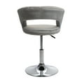 thumbnail image 4 of Impressions Vanity Giselle Contemporary Swivel Makeup Vanity Chair with Adjustable Height (Cool Grey Velvet), 4 of 4