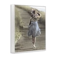 thumbnail image 2 of Stupell Industries Coastal Girl With Sun Hat Walking White Framed Giclee Art, 24 x 30, by Kendra Dew, 2 of 8