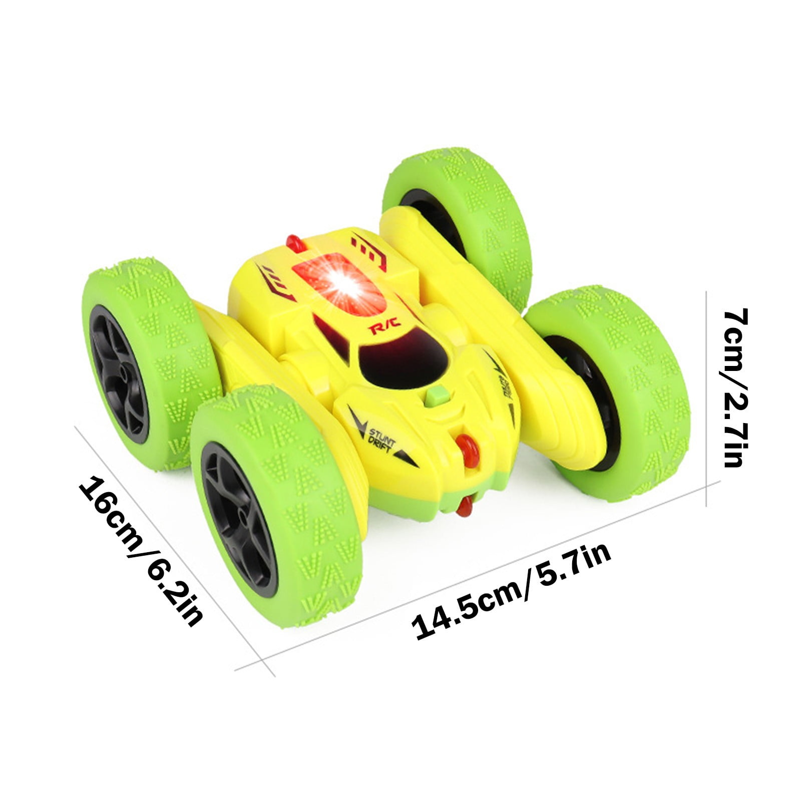 FEOLGEHLY Remote Control Stunt Car for Boys and Girls, RC Cars Stunt Drift Car 4WD High Speed Off-Road Double-Sided Driving 360° Flips Rotating, RC Crawler Rechargeable Battery, All Terrain Tires