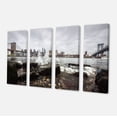 thumbnail image 2 of Skyline with Brooklyn Manhattan Bridges - Large Cityscape Canvas Art Print, 2 of 3