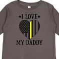 thumbnail image 4 of Inktastic Dispatcher Daddy Gold Line Emergency Boys or Girls Long Sleeve Toddler T-Shirt, 4 of 5