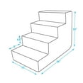 thumbnail image 2 of Best Pet Supplies Pet Steps and Stairs with CertiPUR-US Certified Foam for Dogs and Cats, 4-Step, Brown Linen, 2 of 2