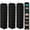 BLACK, variant on Multi-Use Hanging Shelf - 3-pack Closet Organizer for Shoes, Purses & Scarves, Gray