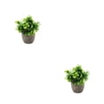 thumbnail image 2 of kurtrusly Realistic Artificial Succulent Low Maintenance Elegant Easy To Clean Artificial Money Tree In Pot new blue babysbreath 2Set, 2 of 6