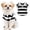 Black, variant on NCY Dog Shirt Polo Shirt Striped Collar Puppy Clothes Summer Button Up Pet Clothes for Small Medium Dogs Cats for Boy Girl Pets (Royal Blue, Small)
