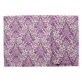 thumbnail image 2 of S4Sassy Purple Leaves & Damask Floral Washable Printed Dining Reversible Tablemats With Napkins Set, 2 of 3